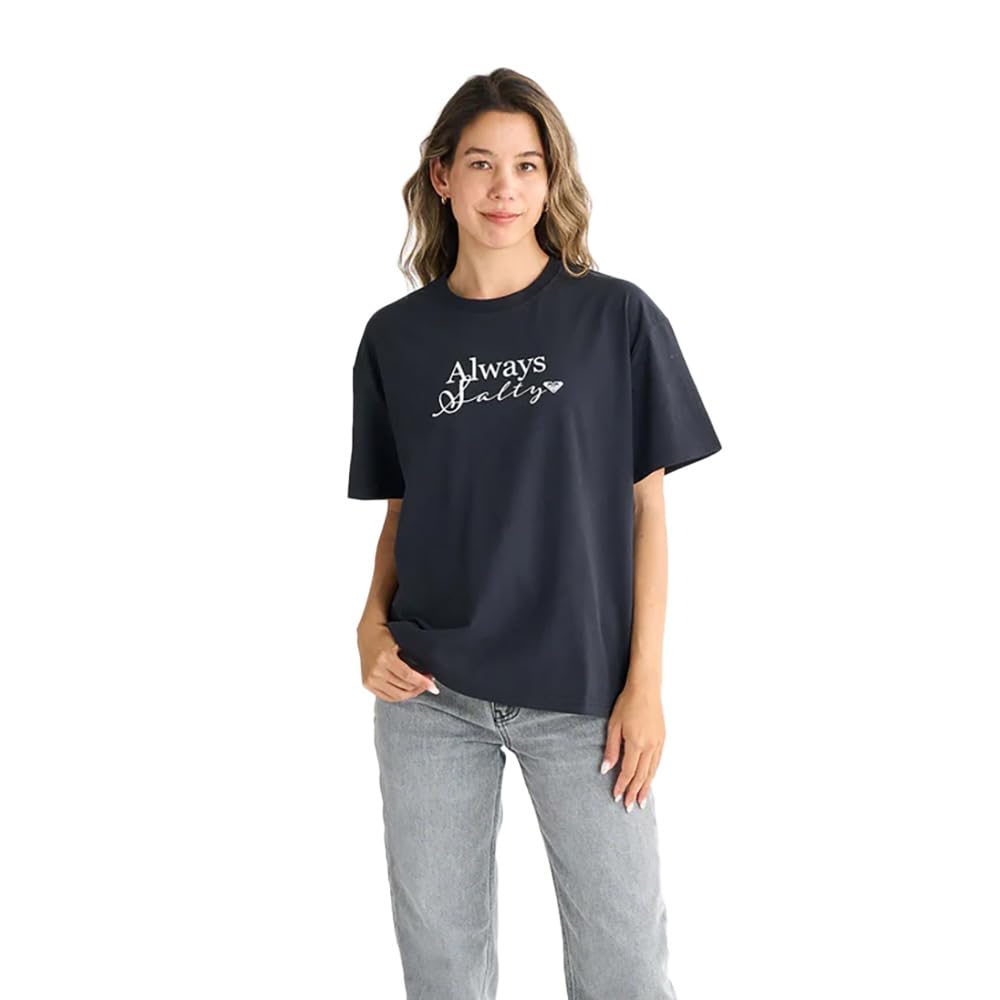 

Текстурированная футболка оверсайз [ROXY] прохладная на ощупь чёрный