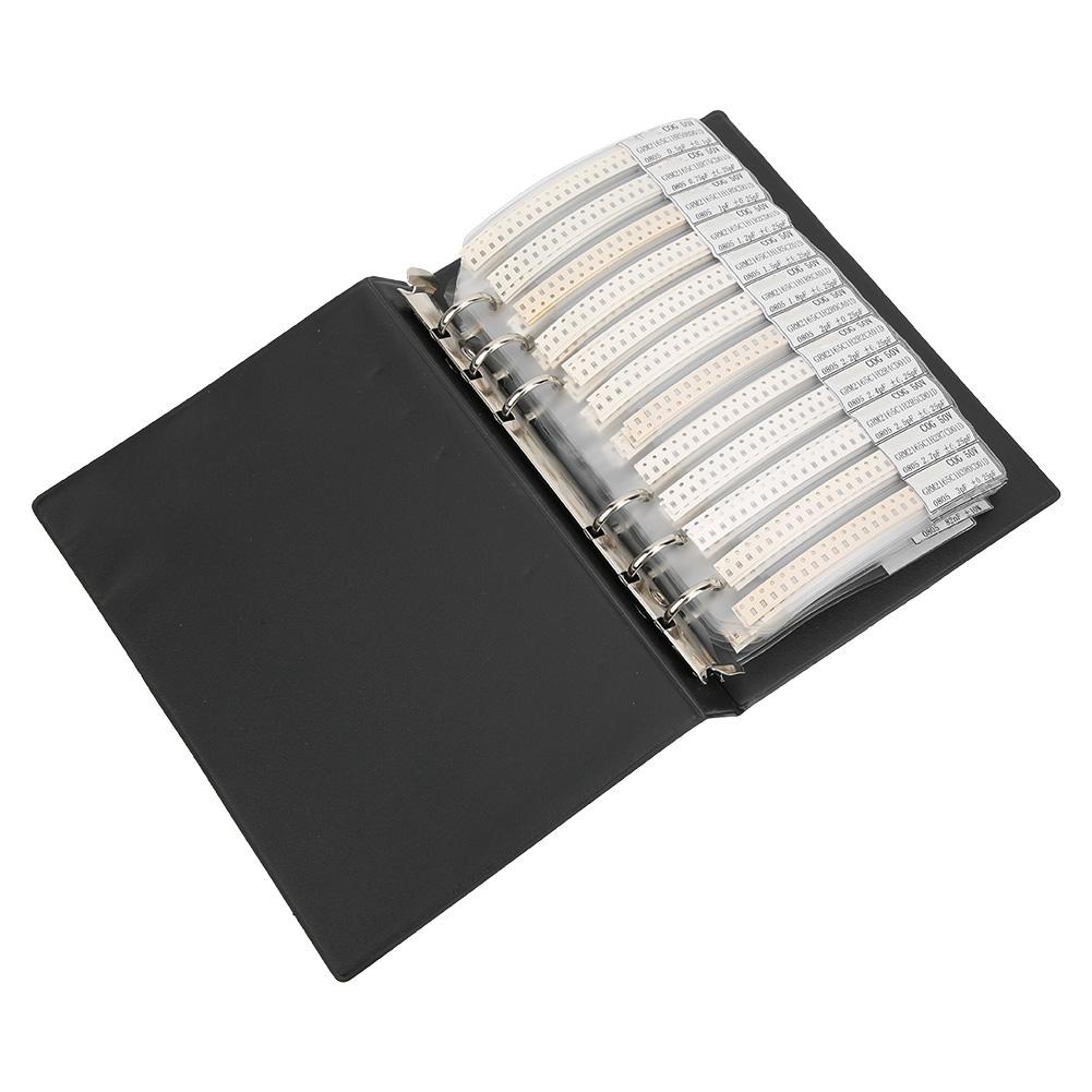 0805 Series 92 Types Capacitors Electronic Components Kit Plastic Sample Book Black