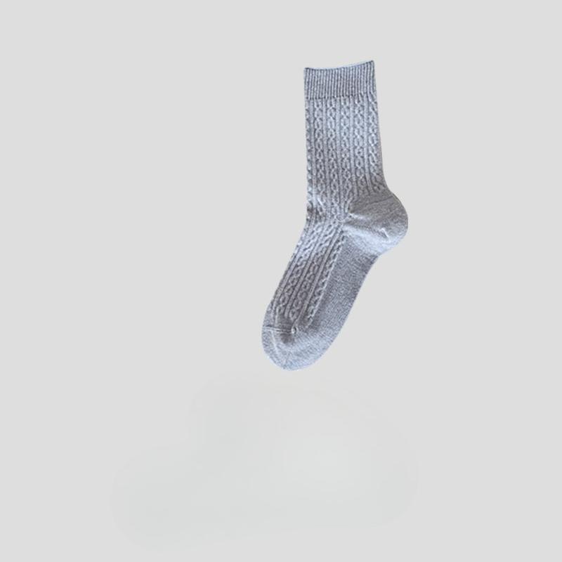 

Носки с косичками, Женские носки до середины икры, Весенне-осенние хлопковые носки, Длинные носки до икры с защитой от запаха, Бесшовные послеродовые длинные носки до икры 1 pair