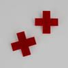 1/6pcs Y2K Red Cross Hair Clips for Women Girls Trendy Hair Accessories Hiphop Punk Barrettes Hair Pins Hairwear for Cool Girls