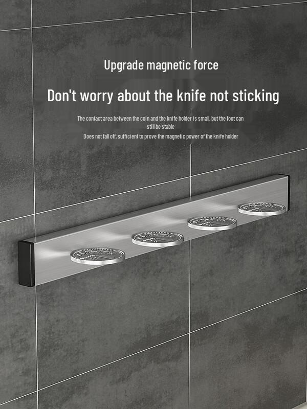 Suporte Magnético para Facas de Cozinha em Aço Inoxidável 304