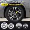 4 Stück 54mm 60mm Auto Radnabenabdeckungen Felgenabdeckung Abzeichen Emblem Exterieur Styling Für Nissan J10 Trail Tiida Teana X-trail Versa
