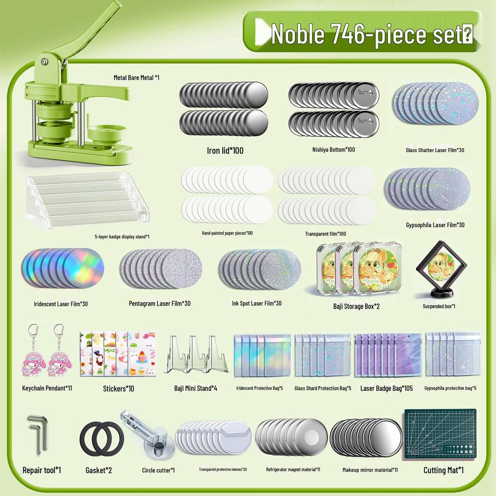 DIY Badge Making Machine - Perfect for Anime Merchandise, Handmade Pins, Children's Birthday Gifts, and Comic Exhibitions