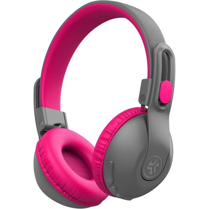 Casque Sans Fil - JLab - JBuddies Studio 2 - Volume Limité - 65h+ Autonomie - Rose