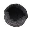 Retro Leopard Print Octagonal Newsboy Hat Female Autumn and Winter Maillard Shows Her Face Little British Forward Hat Versatile Short Brim Hat Tide
