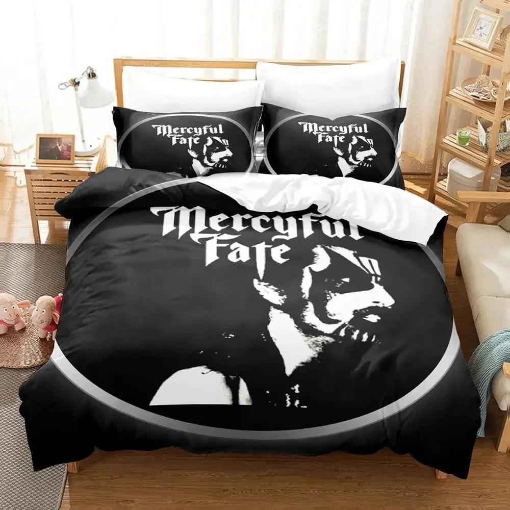 Mercyful Fate Bequeme Bettdecke Bettbezug Kissenbezug Bettwäsche-Set Kinderzimmer Dekoration Heimtextilien