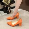 Fashion Fashion Heels Luxury Bridal Shoes Women Thick Heel Mary Jane Shoes New High Heels Women Pink Ladies Shoes Size 43