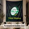 Custom Text Tapestry Ireland Rugby Print Wall Tapestry Indoor Living Room Wall Decor