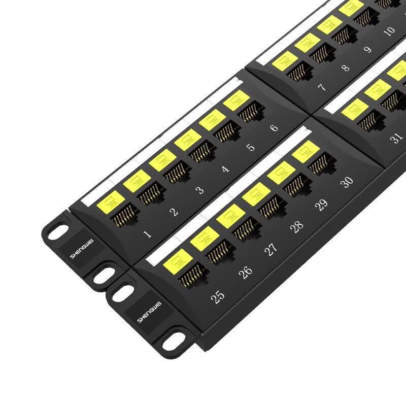 Shengwei Cat5e 48-Port 2U Rackmount Network Patch Panel