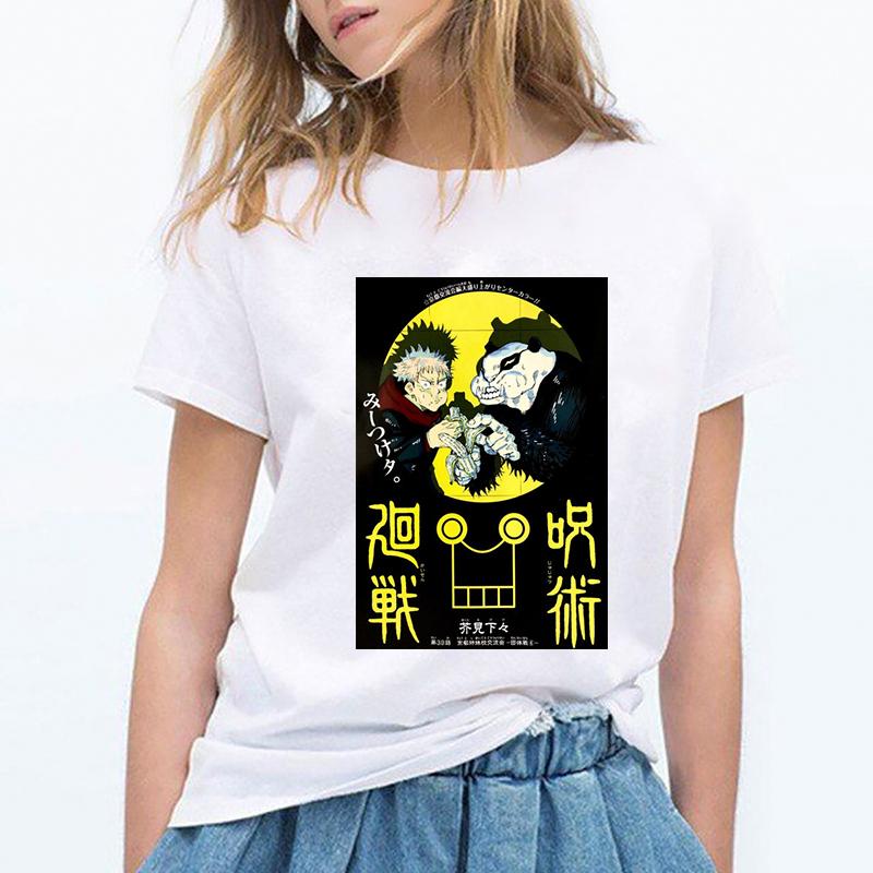 Japanese Anime Jujutsu Kaisen Graphic Tshirt 2025 Manga Harajuku Hip Hop Tshirts Female Casual Summer Short Sleeve Tees