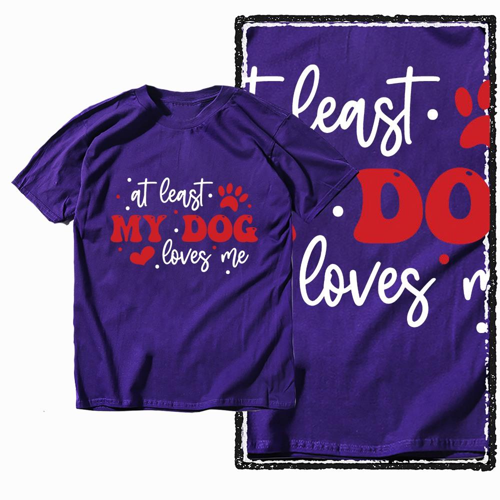 G63 Purple Streetwear 100 Cotton Dog Printed Unisexs Tshirt   Big Size Cool Vintage Oneck Unisexs Tee Tshirt S
