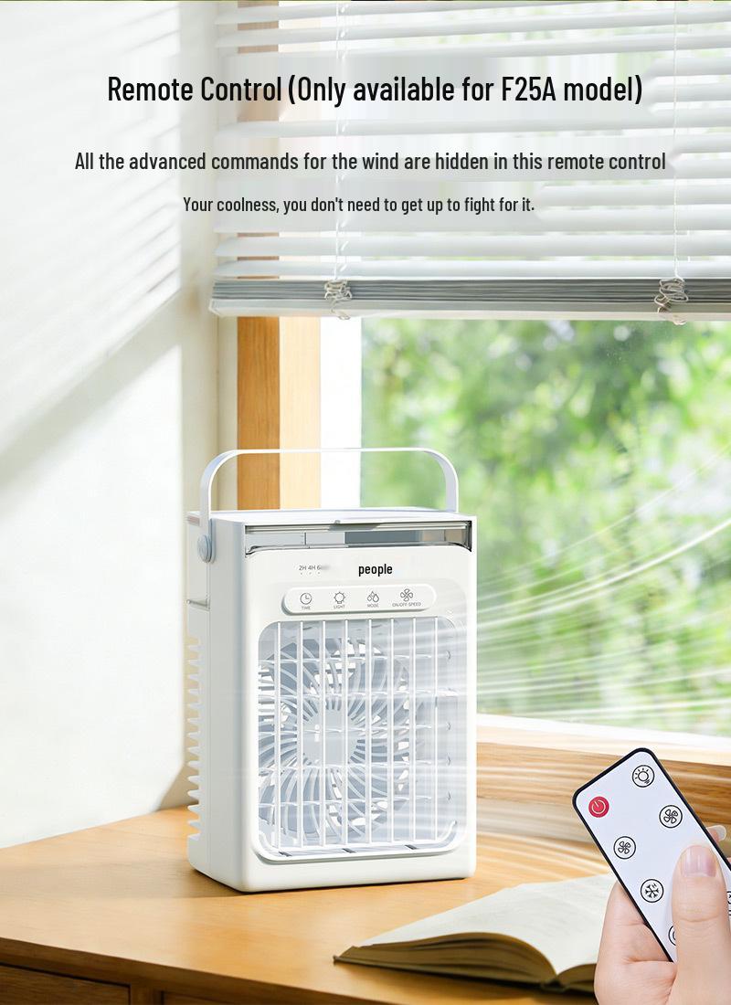 Desktop Dual Spray Fan with Humidifier - Quiet, High Airflow Cooling USB Version Selected