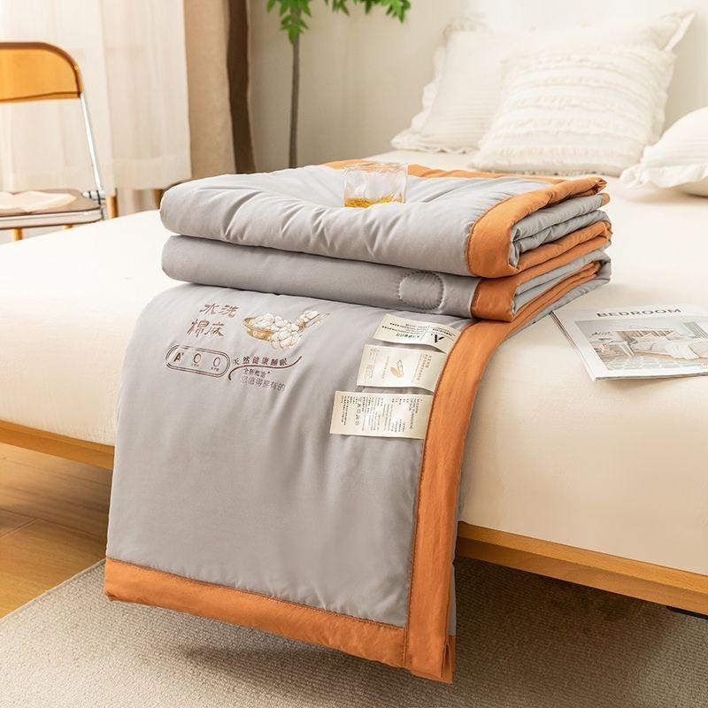 Summer Air Condition Quilt Soybean Cotton Thin Blanket Student Dormitory Spring and Autumn Summer Cool Quilt
