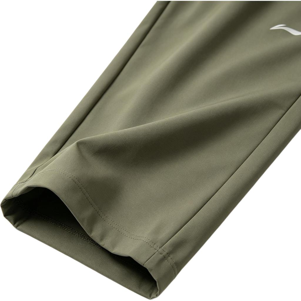Men's Pants Li-Ning Knitted Sweatpants Men's Olive Green Moderate Straight Fit Pants