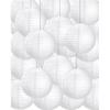 Treela 30 Pack White Chinese Japanese Paper Lanterns Decorative Hanging Ball Round Paper Lantern Lamps for Wedding Birthday Party Home Decorations(10