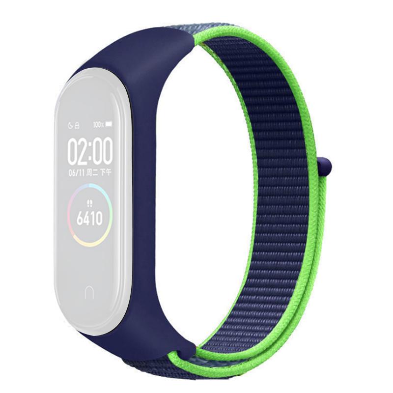 For Xiaomi Mi Band 3/4/5/6/7 Nylon Watch Band Adjustable Sport Loop Strap Wristband Replacement