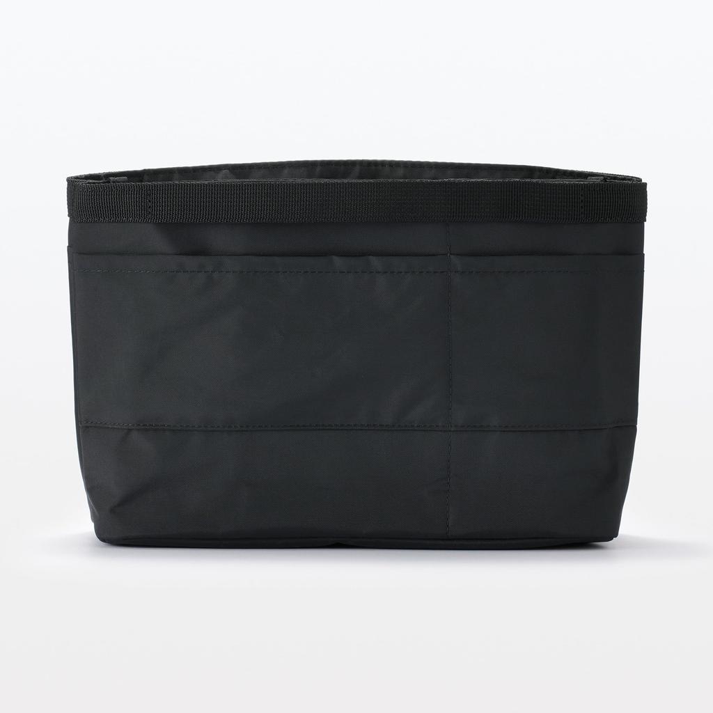 MUJI Nylon Tasche-in-Tasche, Schwarz, ca.. 27 x 11 x 18,5 cm, 83525491
