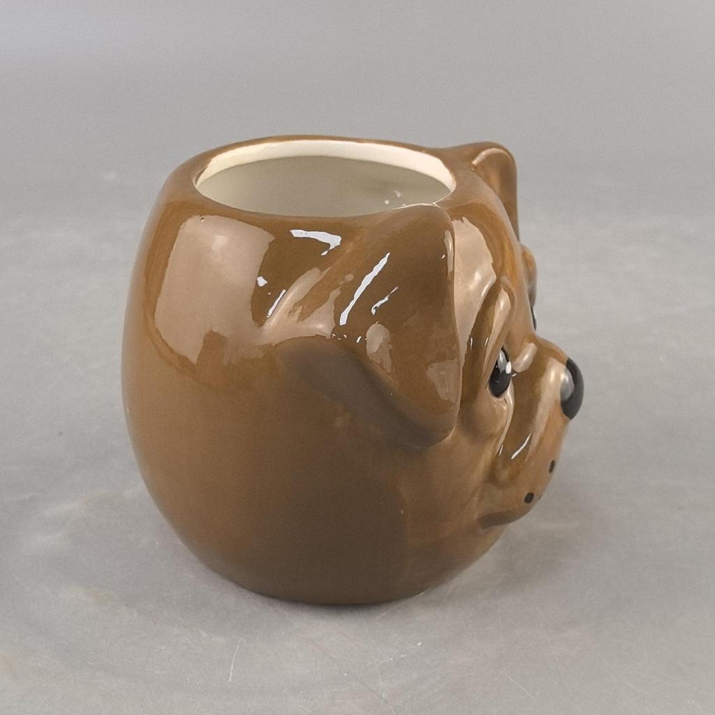 Handbemalter Hund Kaffeebecher Keramiktasse Teetasse Tierkopf Geschenkbecher Hundekopf Keramiktasse