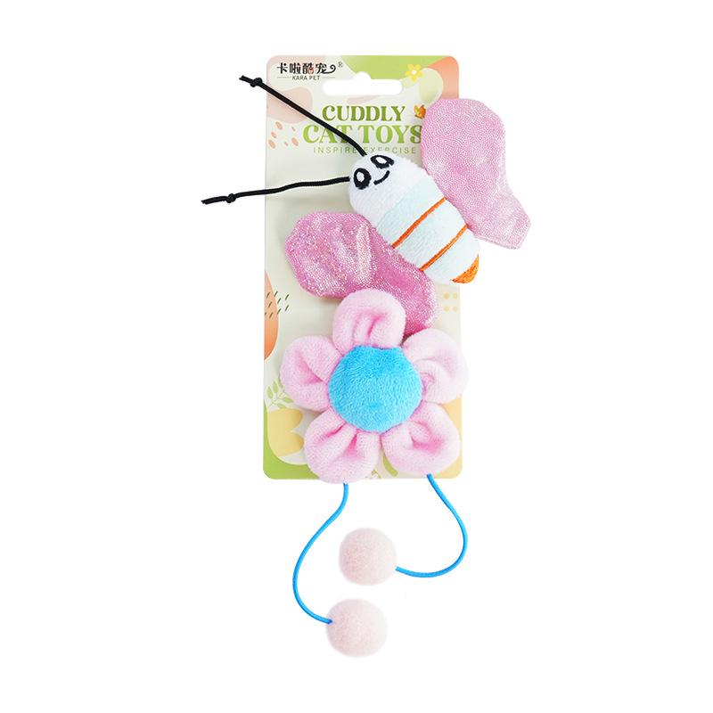 Katzenspielzeug Katzenminze Klingelpapier Geräuschgebend Selbst-hi, Anti-Langeweile Raupen-Set, Katzenstab, Kätzchen Zähne Schleifen Spielzeug