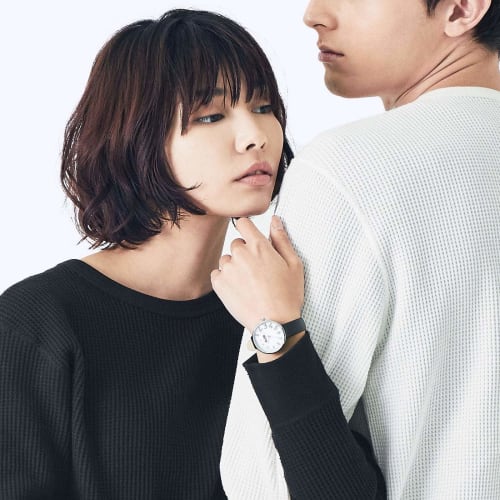 Klon EDDY TIME Black Ver. Silver 33mm Clone Watch for Men and Women, Stylish and Simple