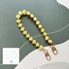 Fashion Acrylic Mobile Phone Chain Love Heart Pendant Beaded Telephone Lanyard Cellphone Hanging Rope For Women Jewelry