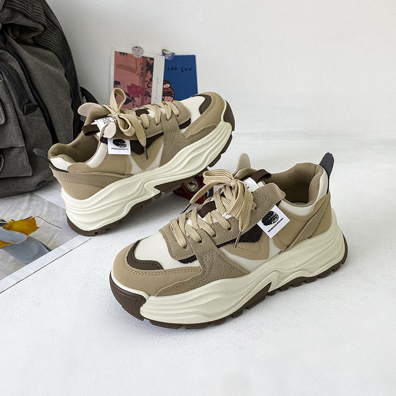 Thick-soled Dad Shoes Children's Spring and Autumn New Boutique Mesh Versatile Student Sports and Leisure Shoes