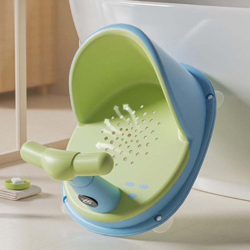 Portable Infant Bathing Chair Anti Skid Base Strong Suction Cups for Stability Easy to Clean Lightweight Baby Bath Seat