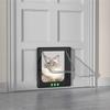 Cat Door Flap Entry and Exit Locking Cover Door/Window Mounted Clear Flap Get-in-whenever Upgraded Door