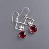 Pink Rubellite Gemstone 925 Sterling Silver Jewelry Handmade Drop Earrings 1.70" EE-10-10