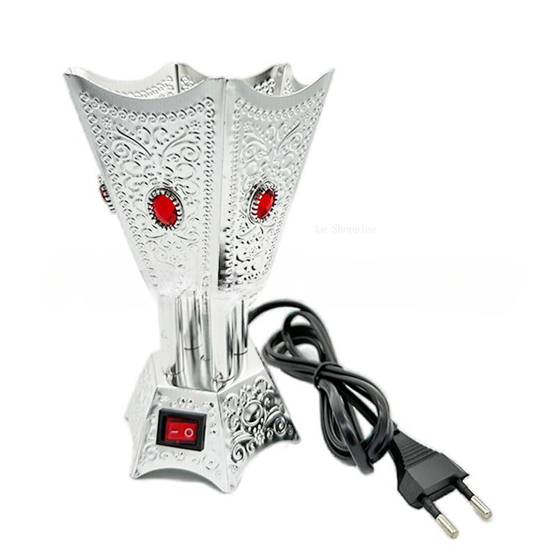 Steckdosenbetriebener Elektrischer Arabischer Räuchergefäß Metall Tempel Verehrung Buddha Opfer Haushalt Innen Tischplatte Dekorative Räucherschale