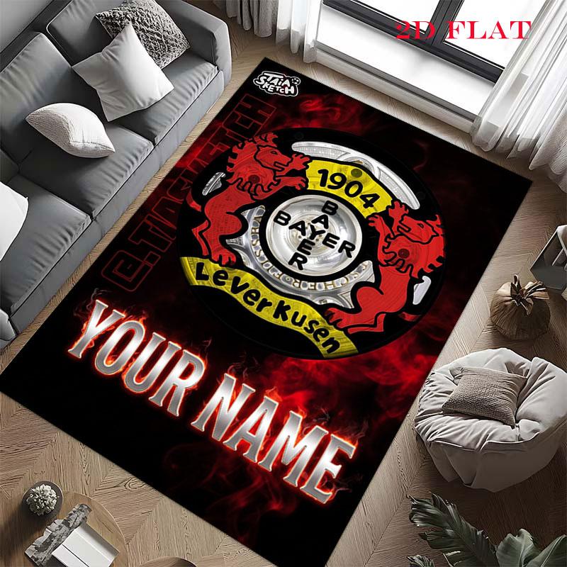 Custom Bayer Leverkusen Carpet Rug for Living Room Bedroom Home Sofa Decoration,Kids play Nonslip Floor Mat