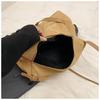 Large Capacity Suede Crossbody Shoulder Bag Vintage Simple Texture Tote Bag for Women Fashi Lazy Style Storage Commuter Bag