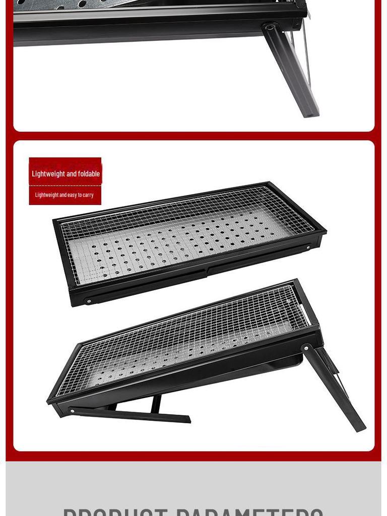 Tragbarer Outdoor-Holzkohlegrill für Camping