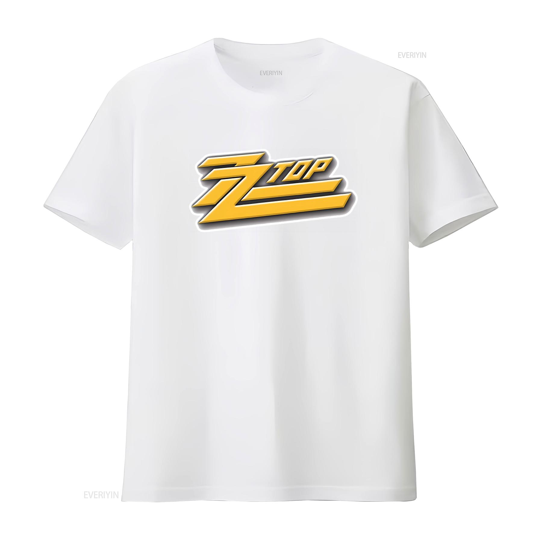 

ZZTOP ZZ TOP Rock Metal Rules Fun Music Logo Grey T Shirt Casual Style for Lovers vintage Washed homme Soft Slightly Breathable M