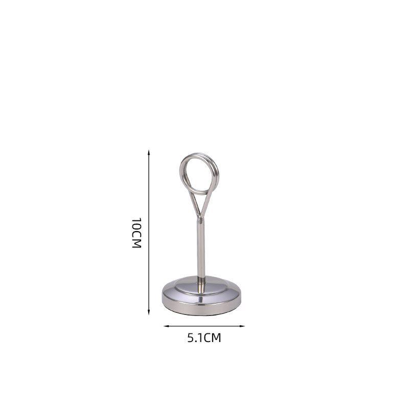 Heart-Shaped Stainless Steel Table Card Holder for Weddings and Events