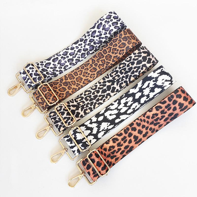Colorful Leopard Print Adjustable Shoulder Strap - 5CM Wide, Single Shoulder, Crossbody.