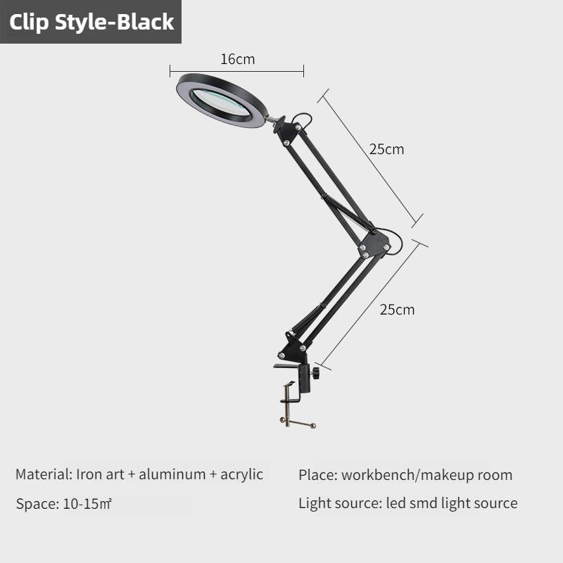 HD30X Desktop Nail Art Embroidery Fill Light Electronic Welding Repairing Desk Lamp Special Magnifying Glass Work Light