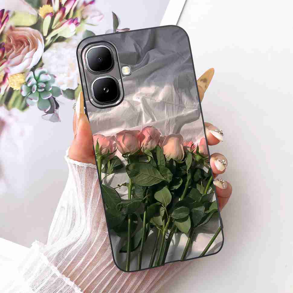 For Infinix Smart 20 4G X6840 X6840B Case Cartoon Cat Dinosaur TPU Black Cover For  Infinix Smart20 smart 20 4G Phone Casing