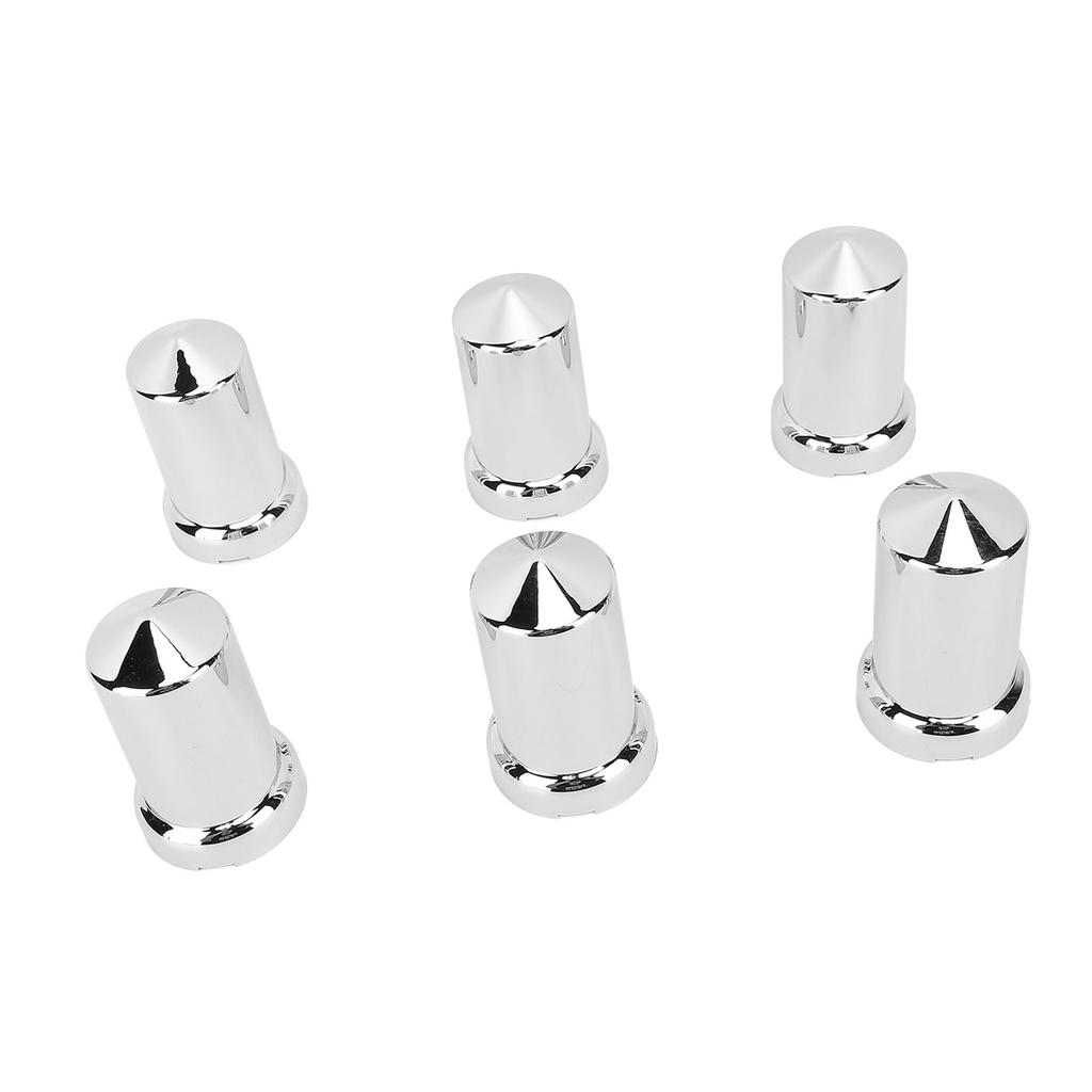 Push On Nut Cover Lug Nut Covers ABS Chrome Plastic Anti Rust 33mm Flanged Lug Nut for Trucks Trailers and Vehicles