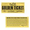 Wonka Goldenes Ticket Charlie und die Schokoladenfabrik Goldfolie Plastikkarte Kunstsammlung Gedenkgeschenk