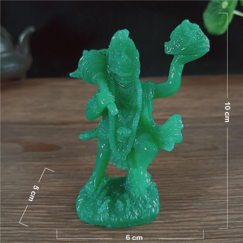 Goldene Hanuman Statue Figur Ornamente Harz Indischer Hindu Affengott Buddha Statuen Skulptur Heimdekoration Glücksbringer Geschenk