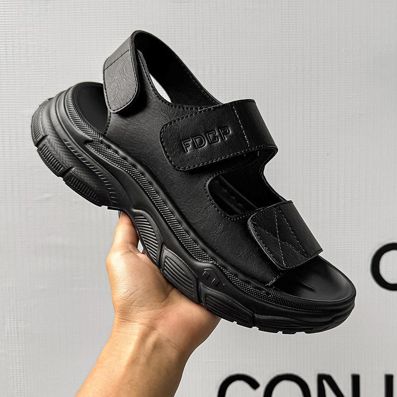 New Spring and Summer Breathable Sandals Men's Soft Sole Internet Celebrity Versatile Play Beach Shoes 471215-J