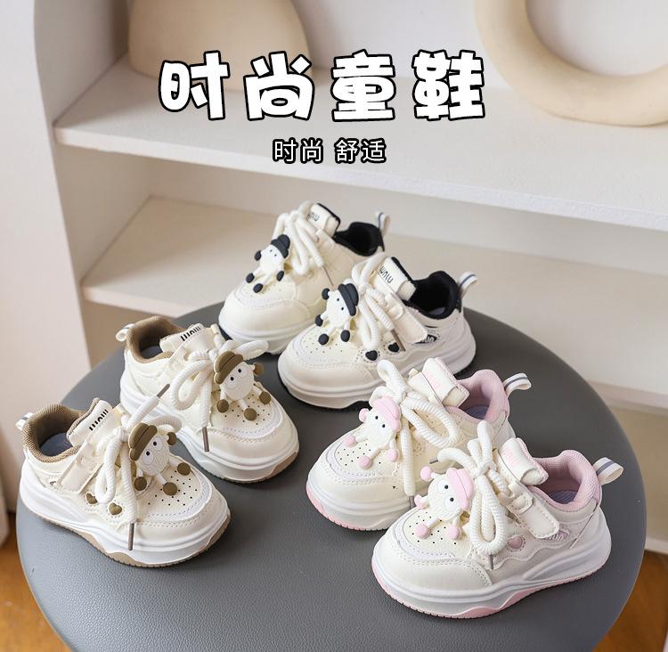 Kids Soft Sole Sports Sneakers Spring Autumn Casual White Shoes For Boys And Girls Comfortable Walking Trainers