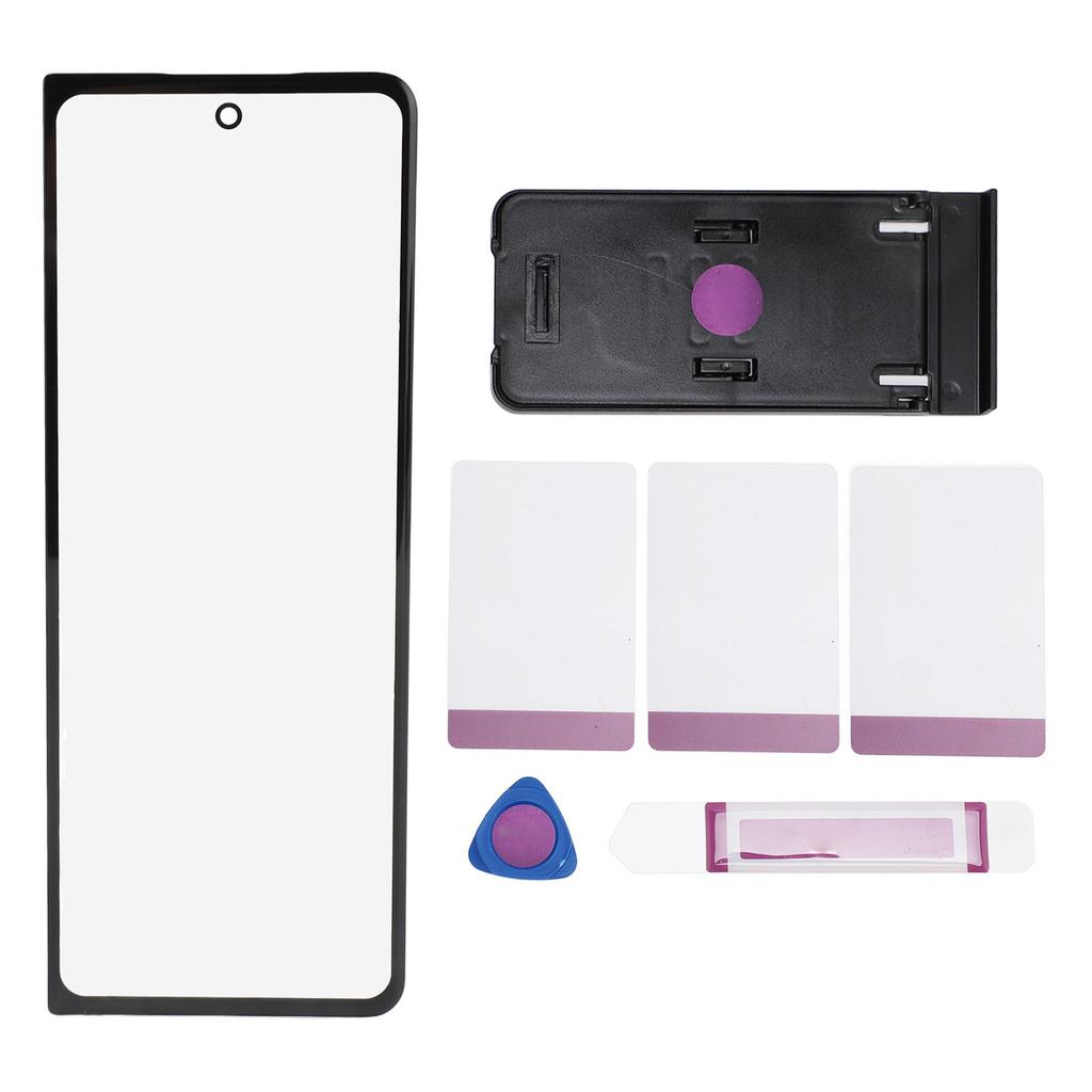 Phone Front Outer Lens Glass Screen Smartphone Replacement Exterior Screen with Repair Tool Kit for