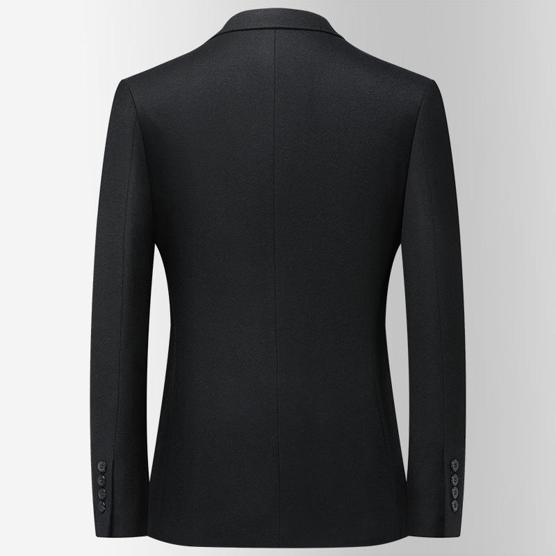 Осенне-зимний новый шерстяной костюм мужской повседневный маленький костюм мужской — фото 3