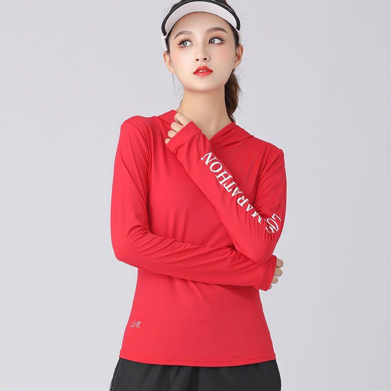 Damen Sport-T-Shirts Hoodies Einfarbig Yoga-Tops Fitnessstudio-Tops Schnelltrocknend Atmungsaktiv Laufbekleidung Radsport-T-Shirts Große Größe