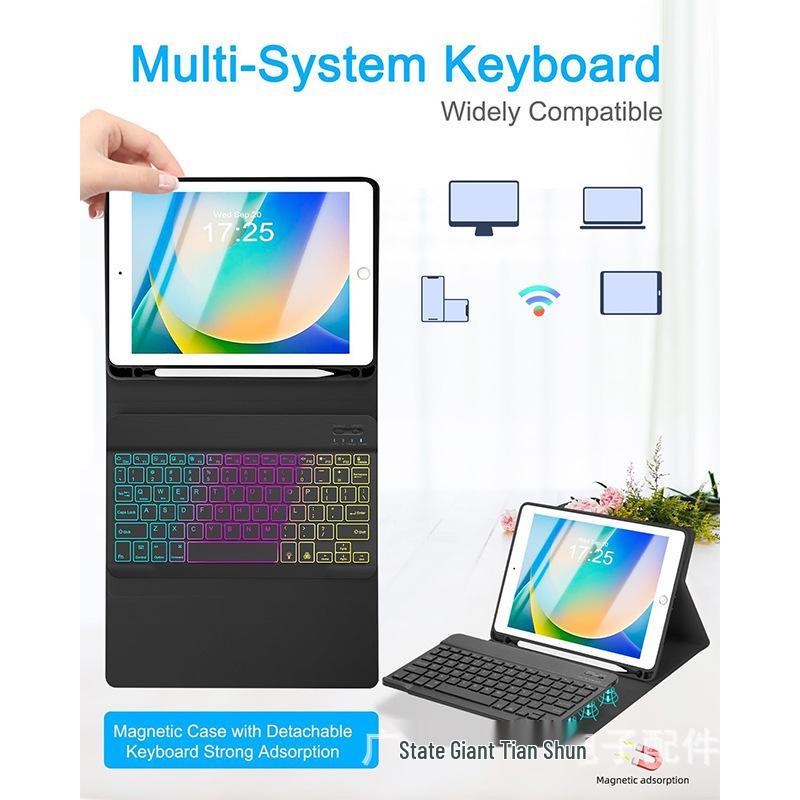 Luminous Bluetooth Keyboard Case for iPad 7th, 8th, 9th Gen & Air 3 (10.2'')