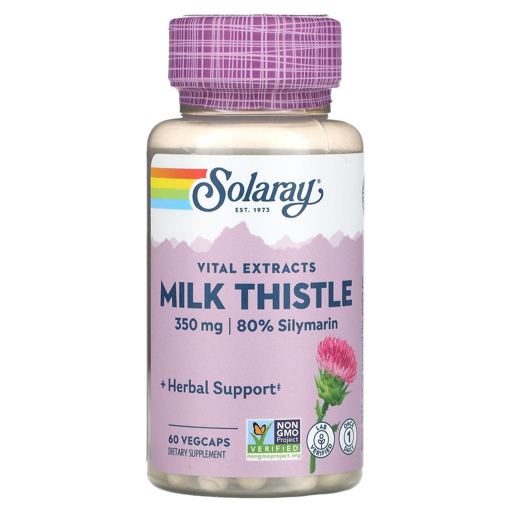 Solaray Milk Thistle Seed Extract One Daily 350 mg 60 VegCaps