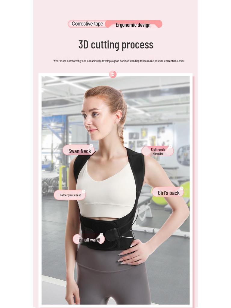 Verstellbarer unsichtbarer Haltungskorrektor für Erwachsene – Verhindert Buckel und unterstützt einen geraden Rücken