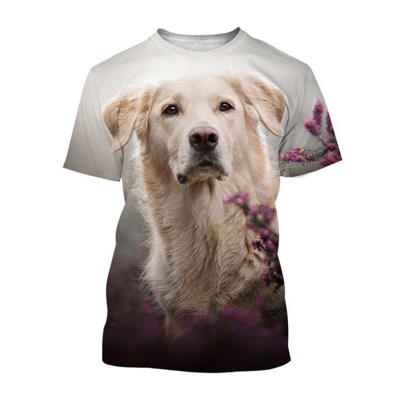 Labrador Dog T-Shirts Animal 3D Print Streetwear Men Women Casual Fashion Oversized Short Sleeve T Shirt Kids Tees Tops Clothing